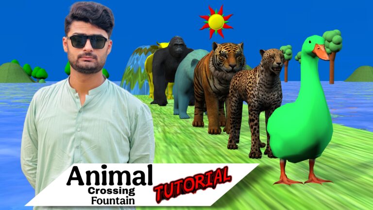 HOW to make animal crossing fountain
