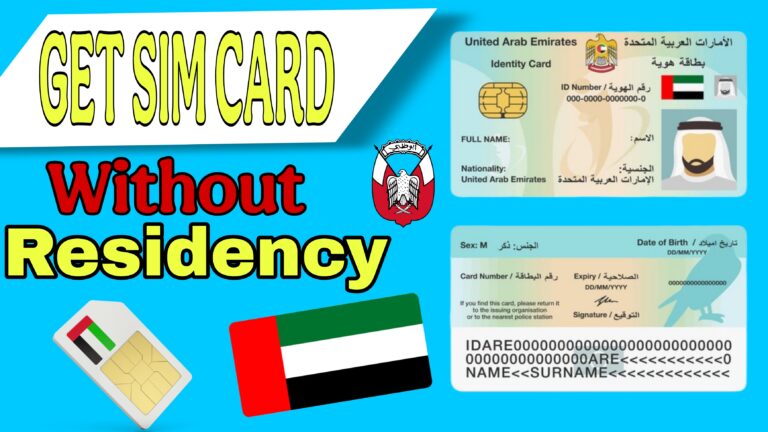 without a residency SIM card